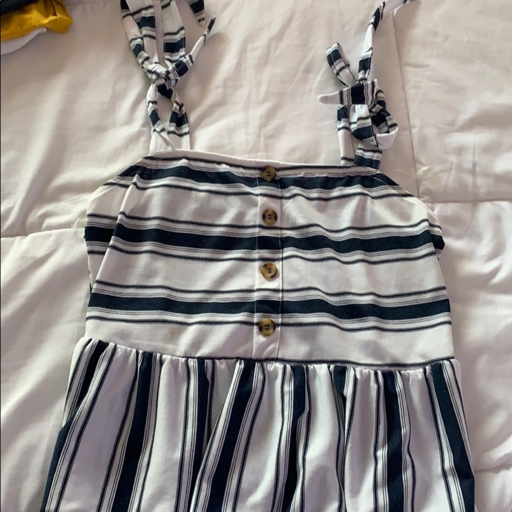Striped flowy tank